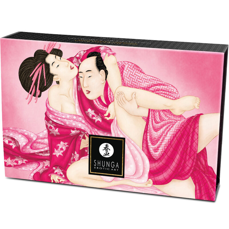 Shunga – Kit de Pó de Massagem Comestível Framboesa