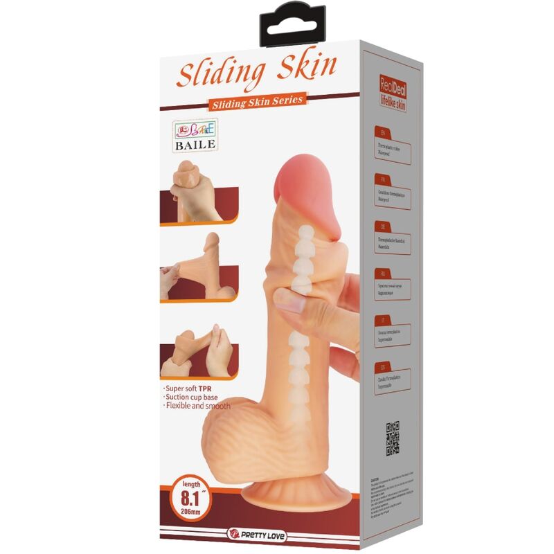 Dildo Realista com Ventosa 22,6 cm – Pretty Love