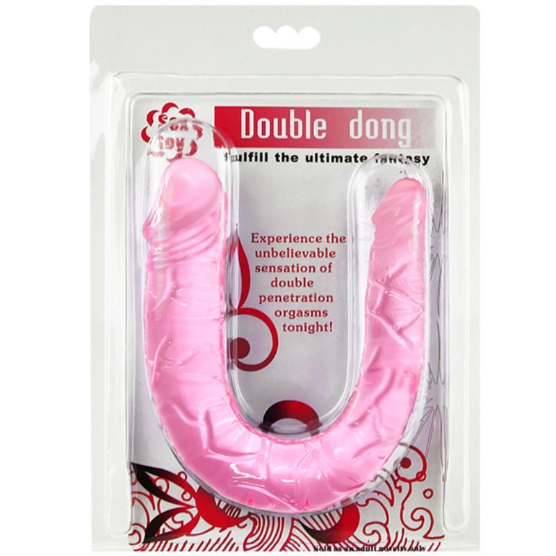 Dildo Duplo Flexível 30,5 cm Rosa – Baile
