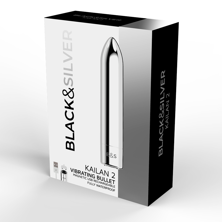 Mini Vibrador Bullet Kailan 2 – Black & Silver