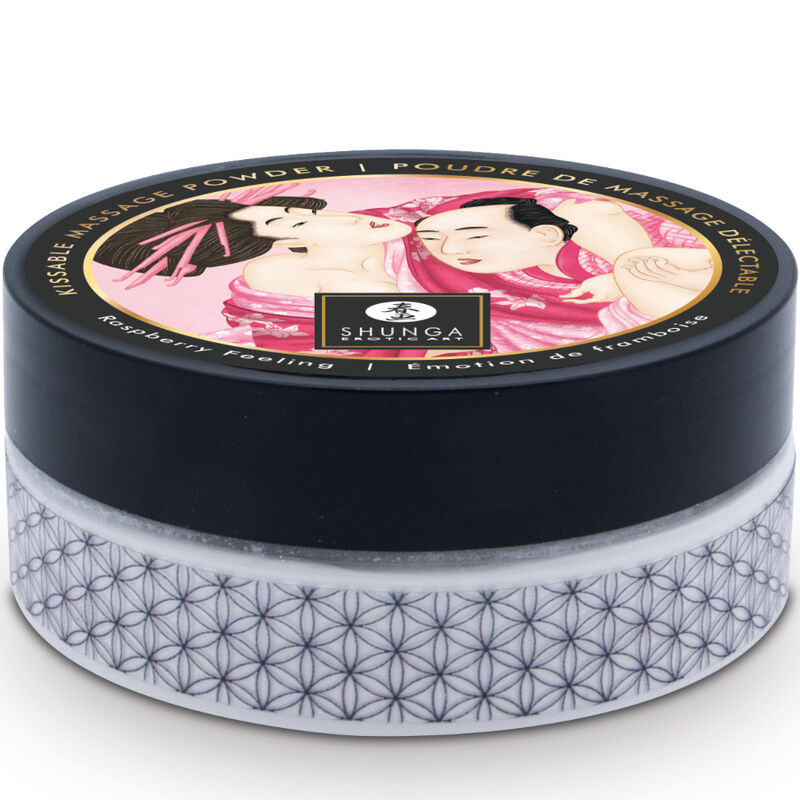 Shunga – Kit de Pó de Massagem Comestível Framboesa