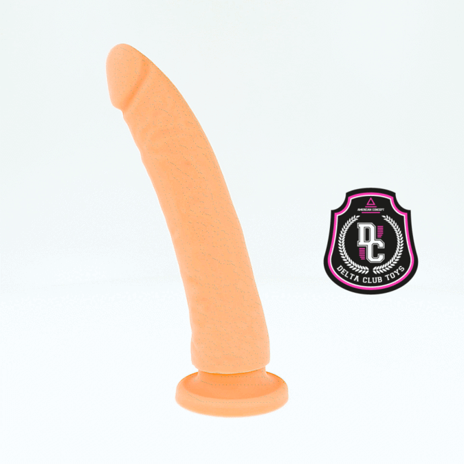 Dildo Curvo Ponto G em Silicone 20 cm – Delta Club