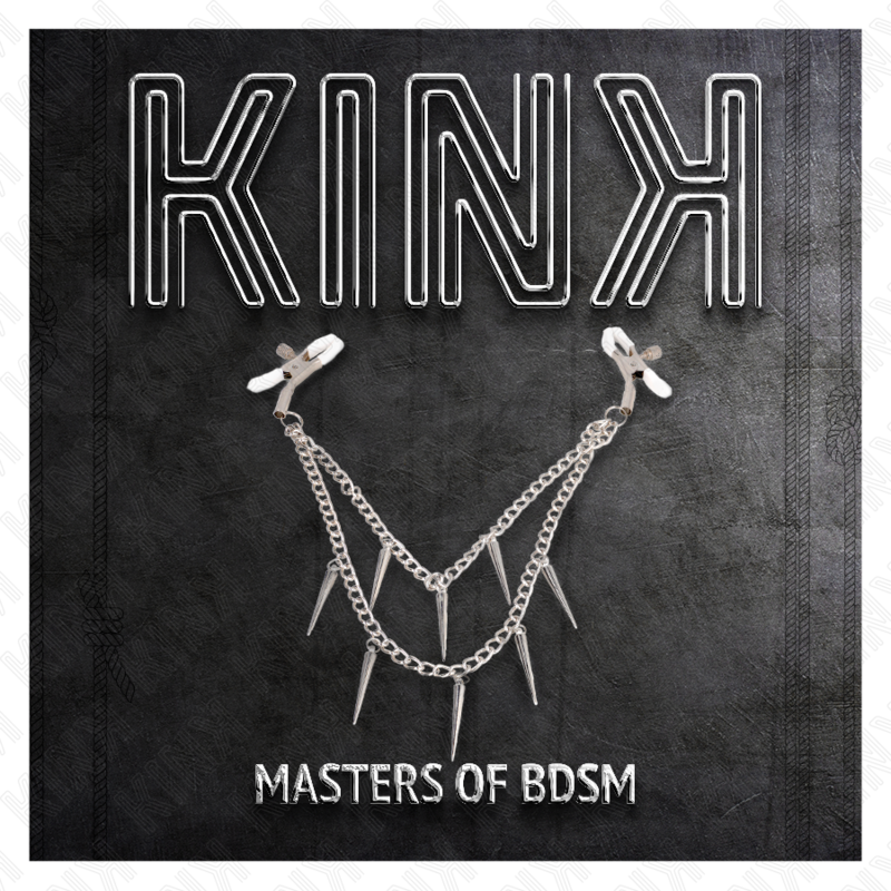 KINK – Pinças Ajustáveis para Mamilos com Corrente Decorativa (30 cm)