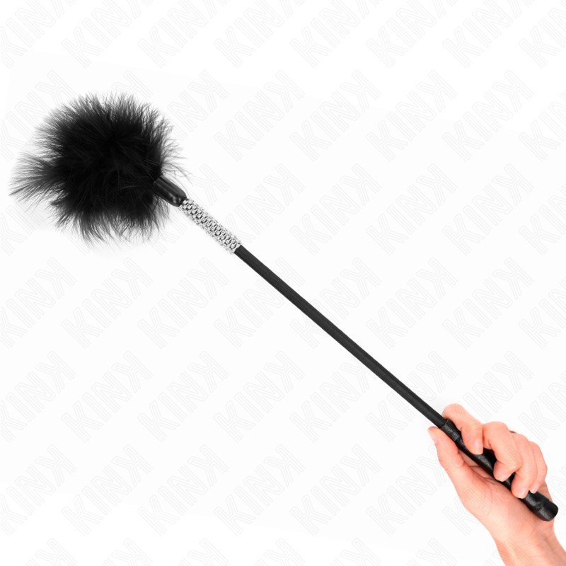 KINK – Pena de Cócegas com Cabo Decorado em Strass (50 cm)