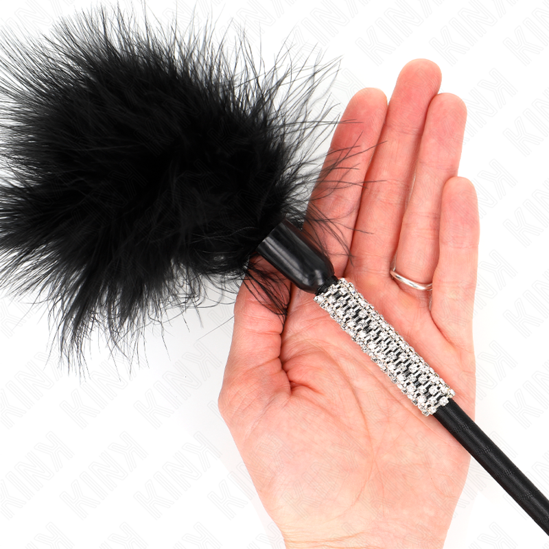 KINK – Pena de Cócegas com Cabo Decorado em Strass (50 cm)