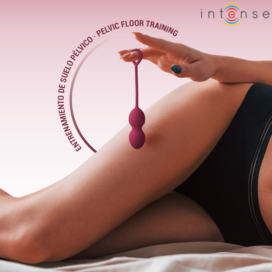Intenso Charli – Kit de Bolas de Kegel Borgonha (3 Unidades)