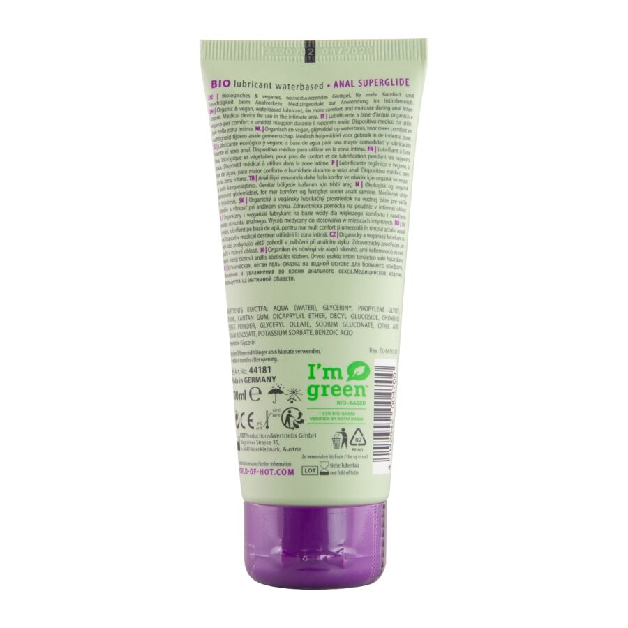 Lubrificante Íntimo HOT Bio Anal à Base de Água (100 ml)
