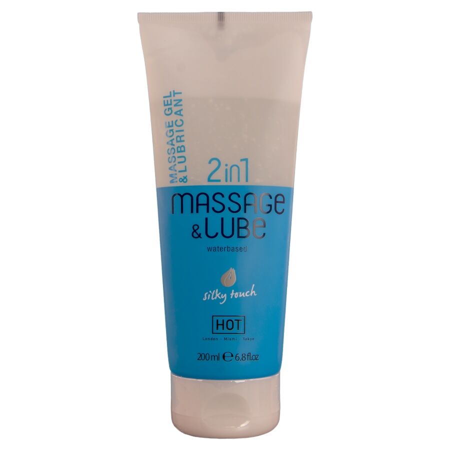 Gel de Massagem e Lubrificante 2 em 1 HOT – Toque Sedoso (200 ml)