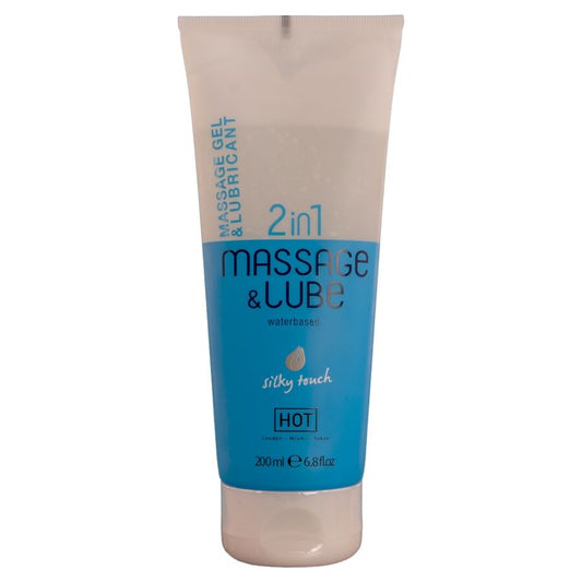 Gel de Massagem e Lubrificante 2 em 1 HOT – Toque Sedoso (200 ml)