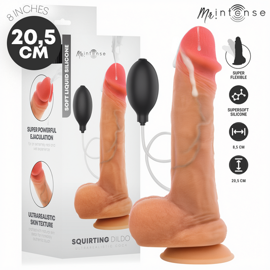 Dildo Realista Ejaculante com Ventosa 20,5 cm
