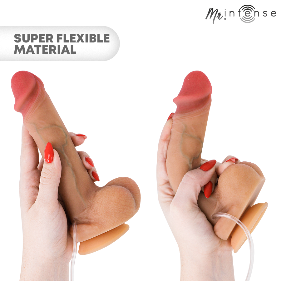 Dildo Realista Ejaculante com Ventosa 20,5 cm