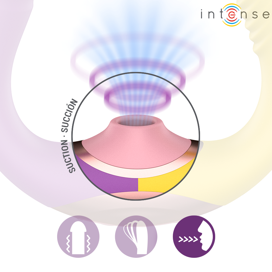 INTENSE Willow – Estimulador Íntimo de Sucção e Vibração 3 em 1 Recarregável