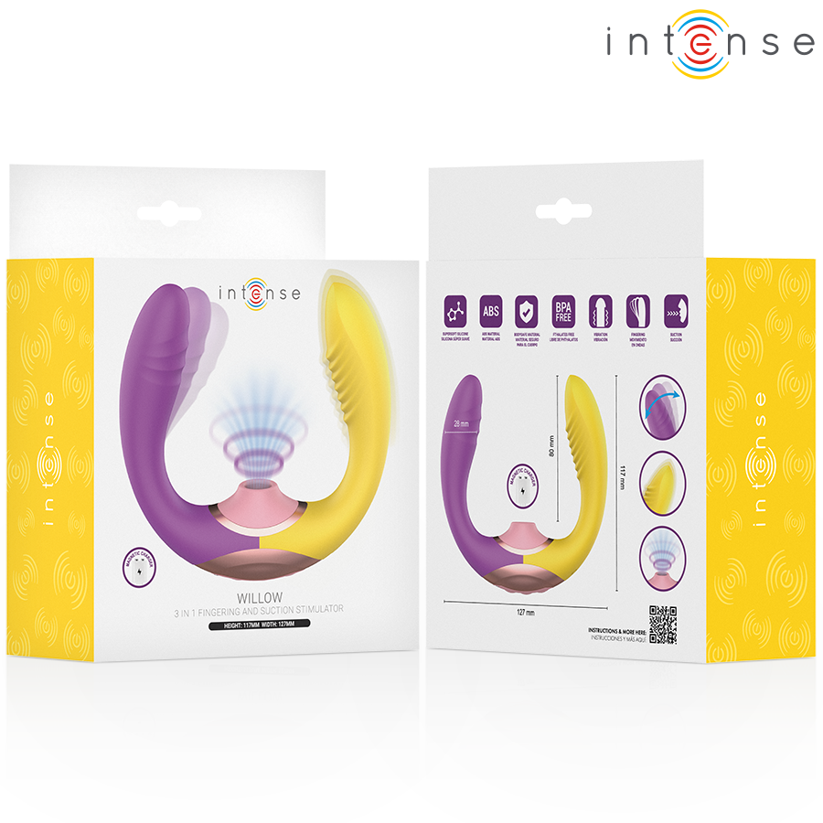 INTENSE Willow – Estimulador Íntimo de Sucção e Vibração 3 em 1 Recarregável