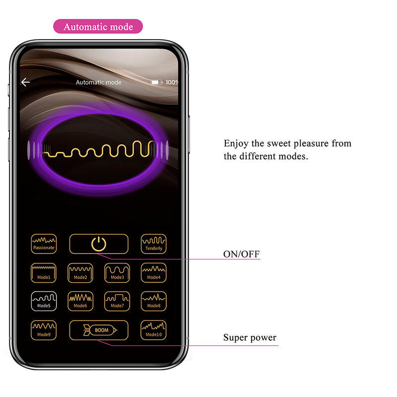 Pretty Love Klay – Vibrador Ovo com Controlo por App Recarregável