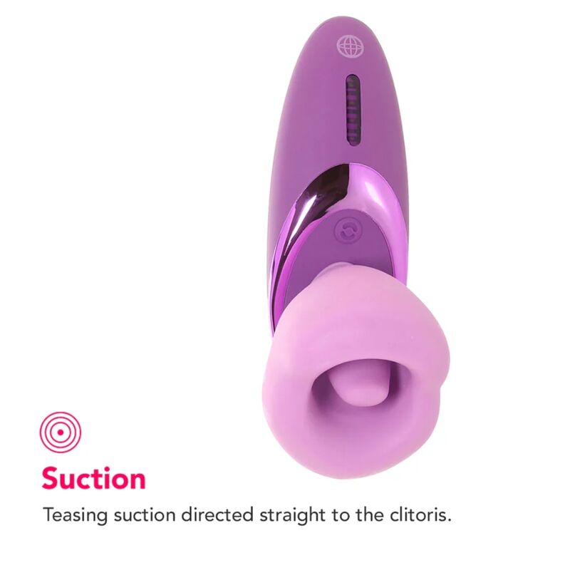 Fantasy For Her Pleasure – Vibrador Sugador de Clitóris Roxo Recarregável
