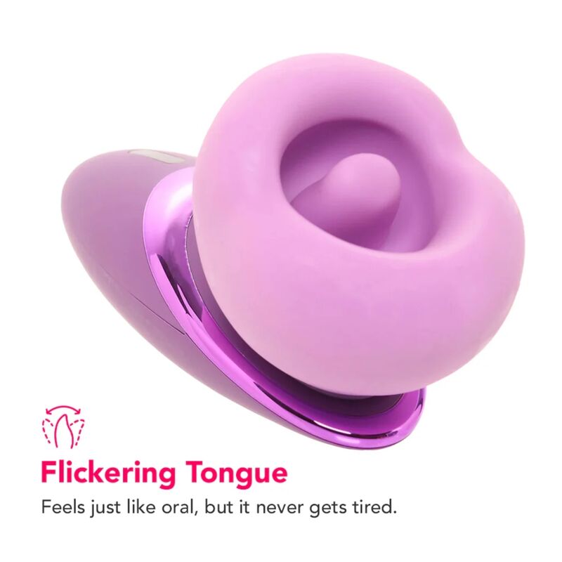Fantasy For Her Pleasure – Vibrador Sugador de Clitóris Roxo Recarregável