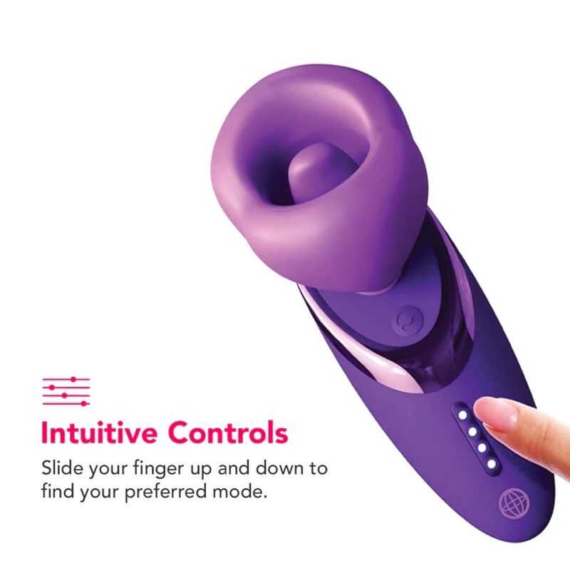 Fantasy For Her Pleasure – Vibrador Sugador de Clitóris Roxo Recarregável