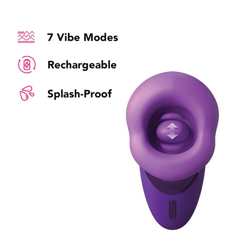 Fantasy For Her Pleasure – Vibrador Sugador de Clitóris Roxo Recarregável