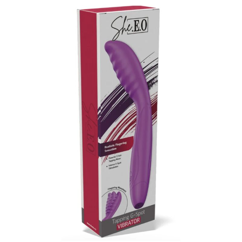 Vibrador Premium Purple G-Spot Tapping – Ela.EO