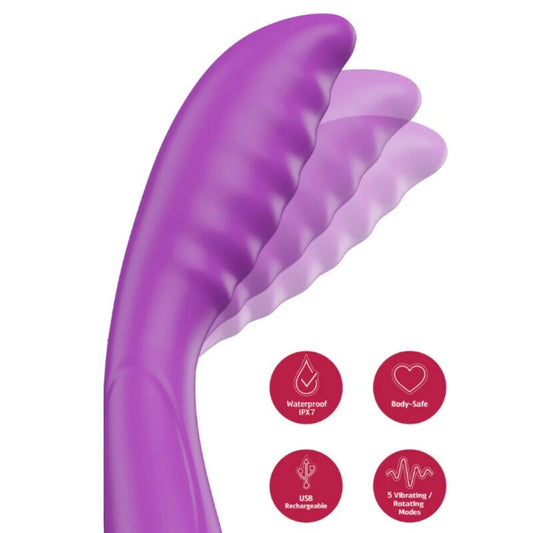 Vibrador Premium Purple G-Spot Tapping – Ela.EO