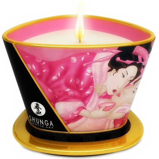Shunga Caress by Candlelight – Vela de Massagem Rosas 170 ml