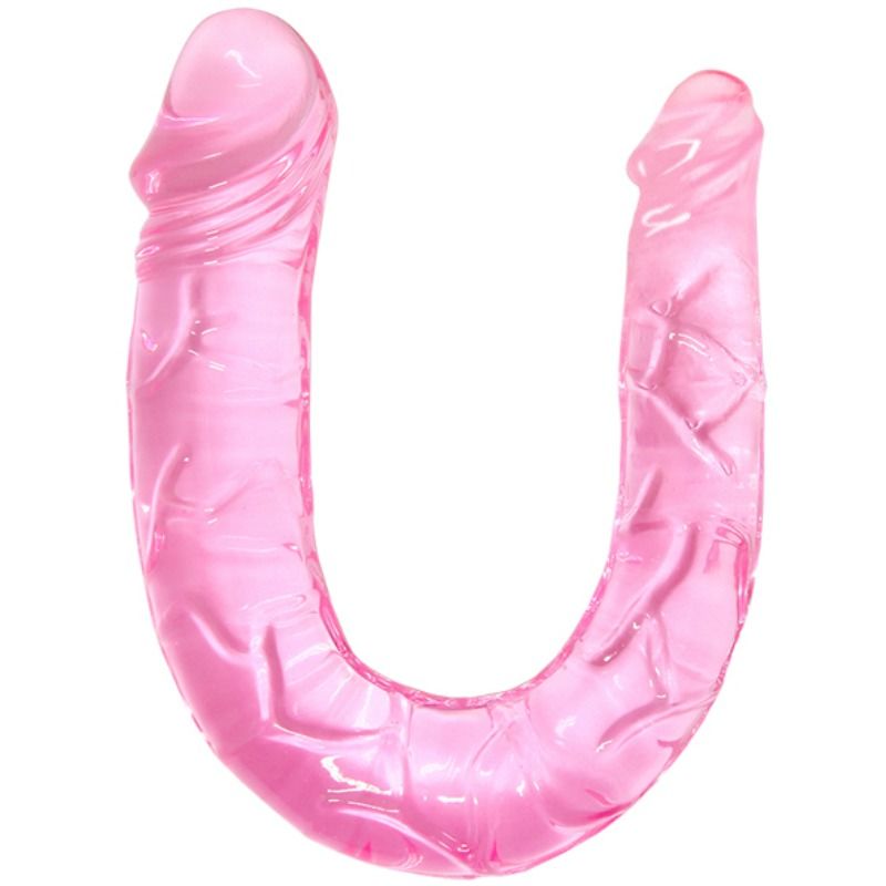 Dildo Duplo Flexível 30,5 cm Rosa – Baile
