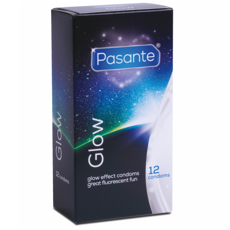 Pasante Glow – Preservativos Fluorescentes 12 Unidades