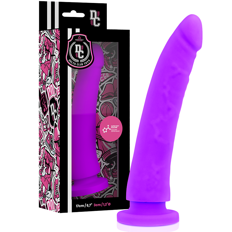 Dildo Curvo Ponto G em Silicone 17 cm – Delta Club