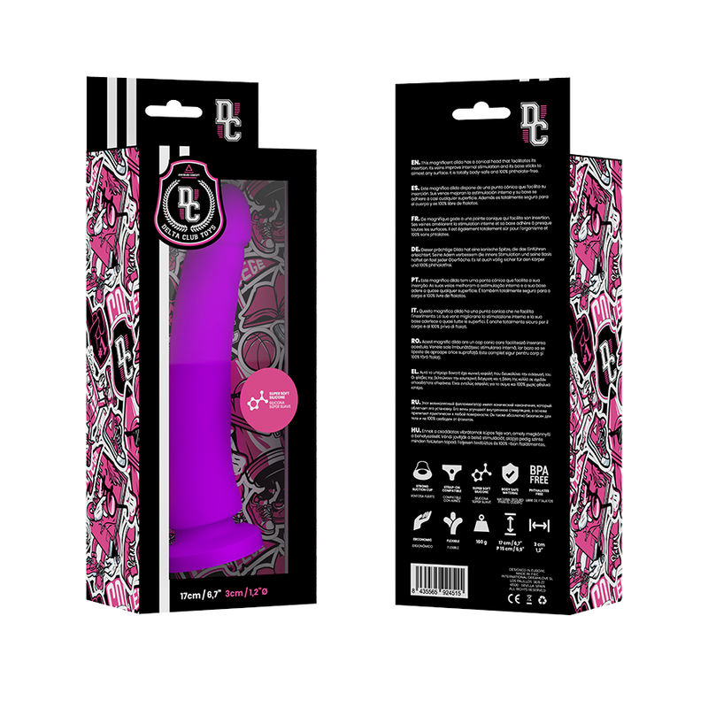 Dildo Curvo Ponto G em Silicone 17 cm – Delta Club